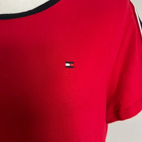 EUC Tommy Hilfiger red T-shirt dress size Large - Picture 4 of 9